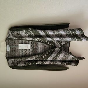 Aventura Olive Fair Isle Quincy Cardi cardigan sweater Sz M NWT Wool Cashmere